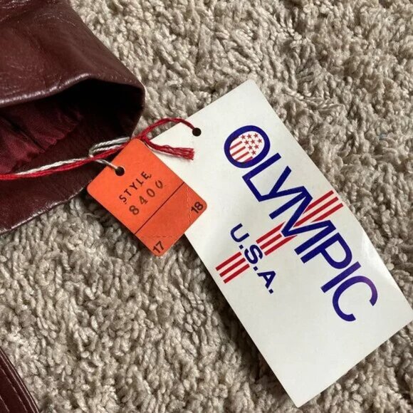 UNWORN Vintage Leather Coat Size L Retro Boho Fall Office Daily Wear 70s - Picture 6 of 12